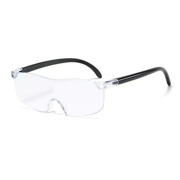 Anti Fatigue Magnification Glasses Oversized Frame Blue Light Filter PC Lenses For Elderly Reading