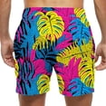 thumbnail image 4 of Kakii Men's Swim Trunks Hawaiian Bathing Mesh Lining Suit Swimsuits Beach Shorts with Pockets, 4 of 6