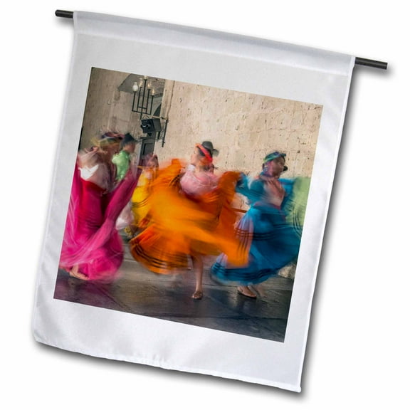 3dRose, Mexico, Oaxaca, Mexican Folk Dance 01, 12 x 18 inch Garden Flag