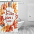 thumbnail image 2 of Yayeee Shower Curtain with Hooks 72"x72" Waterproof Fabric Bathroom Hanging Decor, Leaves Pattern, 2 of 5