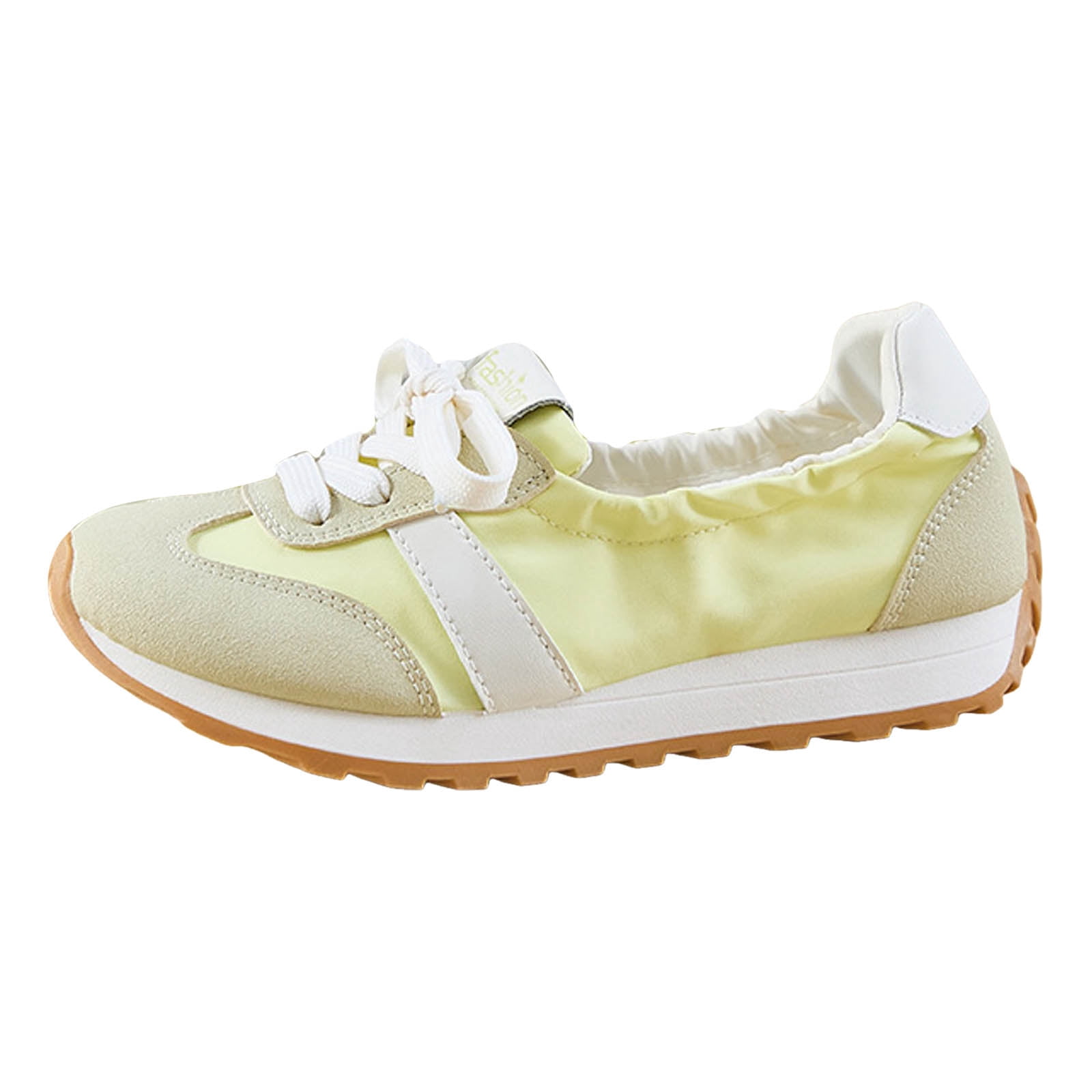 Womens Casual Fashion Sneakers Comfort Trendy Elastic Slip on Walking Flats Non Slip Nursing Work Loafers