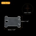 thumbnail image 2 of Uxcell Plastic Floss Bobbin Sewing Thread Card Board, Clear 200 Pack, 2 of 5