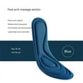 thumbnail image 1 of nsole+Heel Sticker Set銆慛ano Antibacterial Insoles Ultra-soft Rebound Massage Sweat Absorption And Shock Absorption For Comfort 1pair blue 39-40, 1 of 6