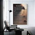thumbnail image 3 of Footprints In The Sand Motivational Christian Poem Canvas Wall Art Posters Gifts Bedroom Painting Home Decor Hanging Pictures UnFramed-2,12x18inch(30x45cm), 3 of 16