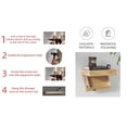 thumbnail image 3 of Lufushangmao Wall Hanging Shelf with Hidden Compartment, 15.75x11.02in, Requires Drilling Floating Shelves, Concealed Storage for Books, Wall Decor, 3 of 7