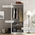 thumbnail image 5 of SSTBLEV 71'' 2 Door White Wood Armoire, Modern Adult Bedroom Wardrobe Closet, 5 of 11