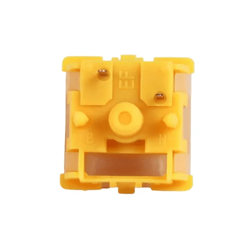 Gateron EF EverFree Curry Switch, Linear Type 50gf RGB 5 Pin Hot-swap Factory Pre-lubed for Mechanical Keyboard(110PCS, Curry)