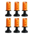 thumbnail image 3 of Xuniizn Halloween Candles 6Pcs Pumpkin Light Battery Operated Candle, Halloween Orange Flameless Candle Lights for Halloween Decor, Led Candles for Living Room, Halloween Decoration for Home, 3 of 10