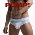 thumbnail image 4 of PUMP ropa interior de los hombres Sexy calzoncillos de algodón transpirable moda calzoncillos suaves deportes de secado rápido U convexo cintura baja bragaspangjing, 4 of 4