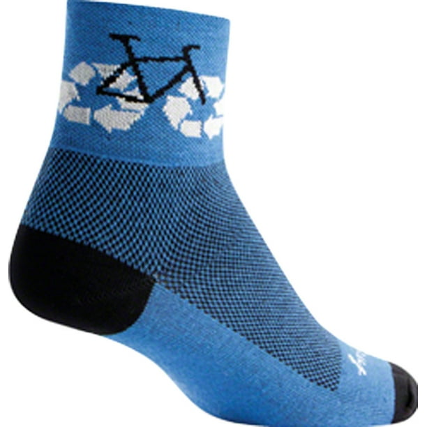 SockGuy SockGuy Recycle Bike Sock Blue SM/MD