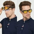 thumbnail image 4 of UV400 Night Vision Goggles Fit Over Prescription Glasses Wrap Arounds Sunglasses Driving Protection, 4 of 5