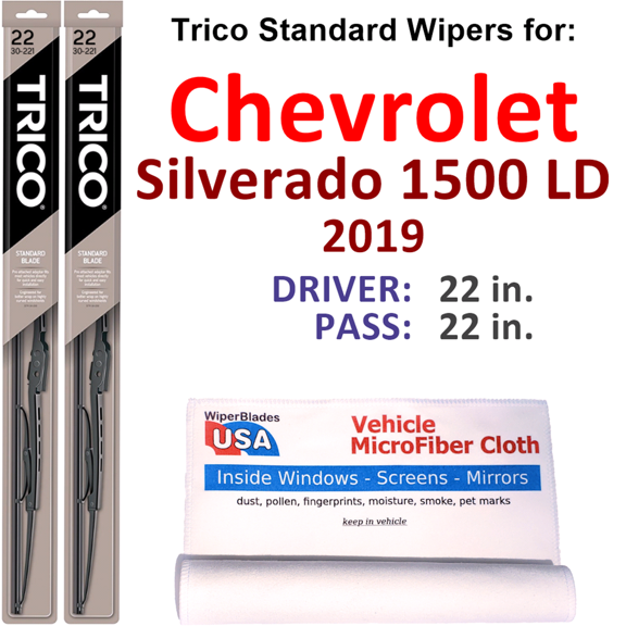 2019 Chevrolet Silverado 1500 LD Wiper Blades (Set of 2)