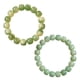 thumbnail image 1 of Paquete de 2 pulseras con cuentas de piedras preciosas, regalo para mujeres, hombres y adolescentes - cuentas de 10*9 mm, 1 of 5