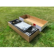 KennelMaster Welded Wire Dog Kennel, Indoor & Outdoor Use, Waterproof Cover Included, Black, 4 ft x 4 ft x 6ft