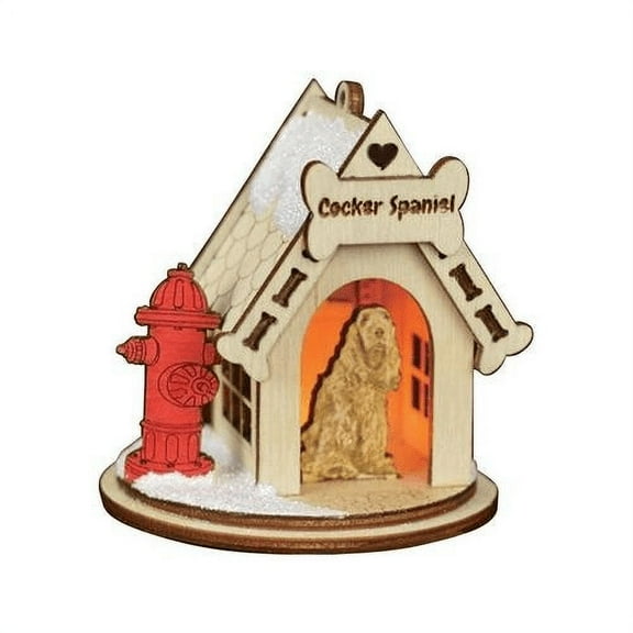 Ginger Cottages K-9 Doghouse Cocker Spaniel K9112 Ornament (#81011)