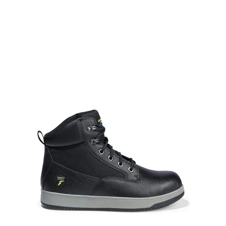 S Sport By Skechers Men's Steel Toe Leather Work Boots - Black 7