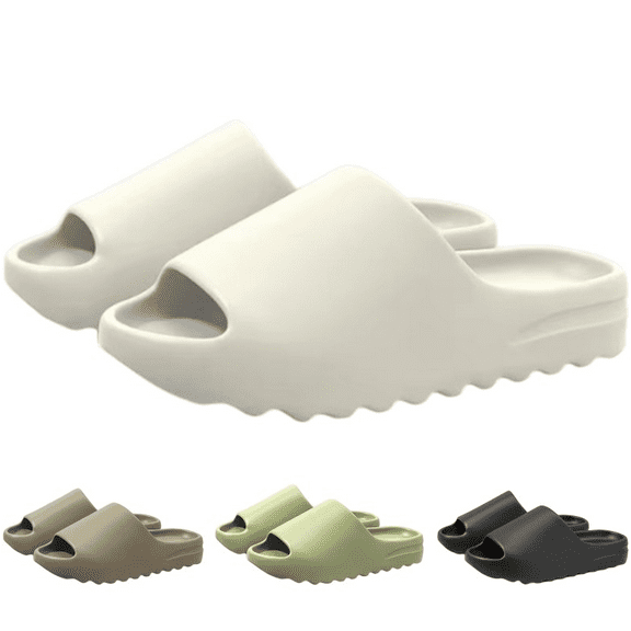 Cloud Slides Pillow Slippers for Women and Men, Platform Pillow Slippers, Shower Slippers Bathroom Sandals | Ultra Soft | Indoor & Outdoor