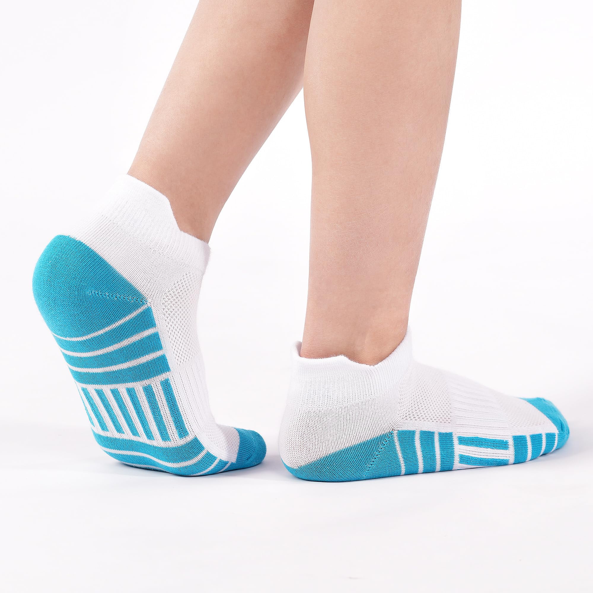 Kids Boys Socks, 12 Pairs Ankle Athletic Low Cut Half Cushion Socks for Boys Girls Toddler 1-14 Years