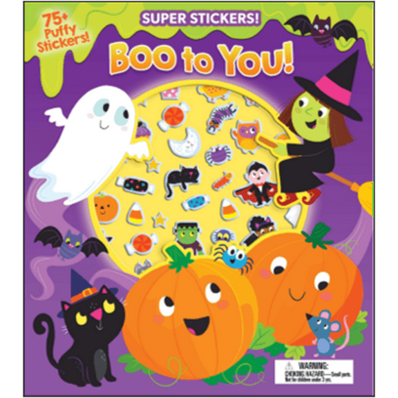Halloween Super Puffy Stickers! Boo to You! (Paperback)