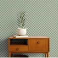 thumbnail image 2 of S4Sassy Self-Stick Decorative Wallpaper, Lattice Floral Print Wall Paper, Vinyl Waterproof Contact Paper, Green, 25"x60"inch Removable Renter Friendly Wall Covering For Bedroom, Dining Room, 2 of 9