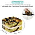 thumbnail image 5 of Crocodile Travel Portable Square Jewelry Box Earring Necklace Bracelet Holder Organizer Display Case Stand Decorative Box Storage Box, 5 of 6