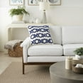 thumbnail image 3 of Mina Victory Life Styles Tufted Lines 18" x 18" Blue Ink Throw Pillow, 3 of 6