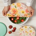 thumbnail image 4 of Now Designs Cottage Floral Save It Reusable Cotton Bowl Covers 7.5 and 9.25 inch, Set of 2, 4 of 4