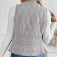 thumbnail image 7 of Fnooota Womens Thermal Vests, Warm Lightweight Sleeveless Buttons Winter Outerwear Gray Size XL, 7 of 7