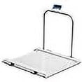 thumbnail image 3 of Brecknell Balance de Fauteuil Roulant, Capacité de 1000 lb, Écran LCD, Facile et Simple à Utiliser, Construction en Acier, Profil Bas, Poignées et Roues, Alimentation par Batterie Ou AC, 3 of 4