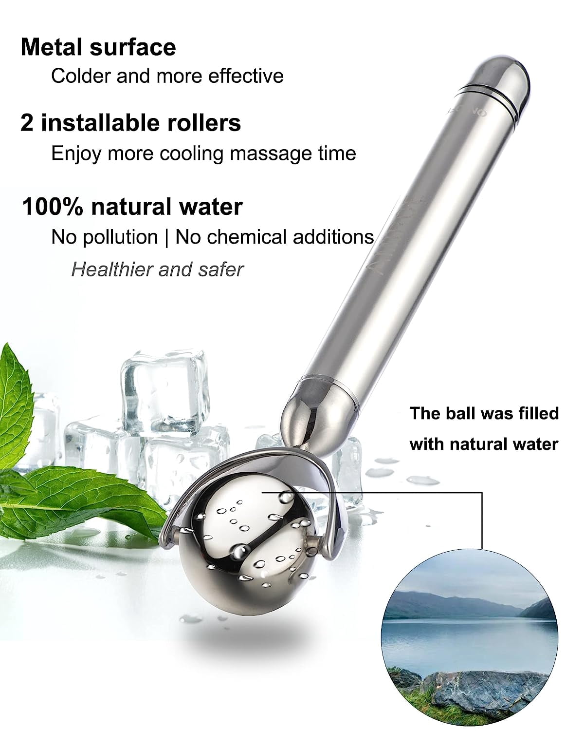 *Electric Ice Roller for Face and Eye, Amirce Facial Ice Roller Beauty Tools, Electric Massage Ice Roller for Puffiness, Ice Face Eye Massage Roller, Skin Care Tools*