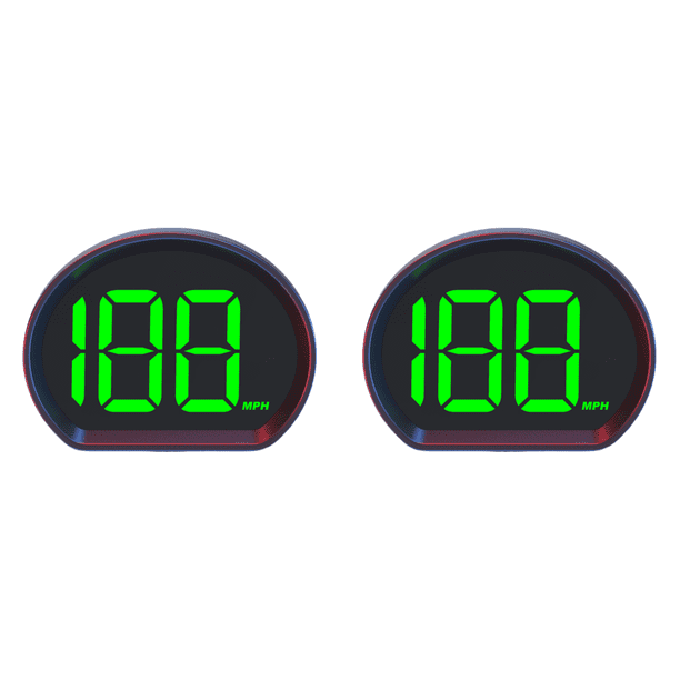 Pantalla LED Plug And Play (MPH) Velocímetro GPS Digital Fuentes Grandes HUD para Coche 3 Pulgadas