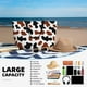thumbnail image 5 of Fotbe Brown Black Cow Bolsa de Viaje para Playa - Resistente al Agua, Bolsa Tote de Gran Capacidad y Ligera con 7 Bolsillos para Mujeres y Hombres, 5 of 7