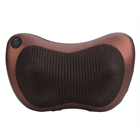 HURRISE Neck Massager Pillow,Electronic Heat Massage Cushion Car Home Lumbar Neck Back Shoulder Relaxation