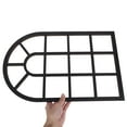 thumbnail image 4 of Calcomanía decorativa de pared con forma de arco grande para ventana, autoadhesiva y extraíble, para sala de estar, dormitorio, entrada, marco de madera rústica, decoración estilo granja., 4 of 7