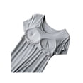 thumbnail image 3 of Luxsea Ladies Nightdress With Chest Pad Without Rims Vest Comfort Mid-long Pajamas Short Sleeve Nightdress, 3 of 6