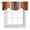 Orange, variant on Tie Up Valances for Windows, Red Pink Adjustable Valance Curtains Window Treatment for Living Room/Bedroom, Farmhouse Wood Grain Vintage Brown Striped Rod Pocket Kitchen Curtains & Drapes 42x18 Inch