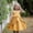 F-422Yellow, variant on ZHOGXU Big Kids Girls Satin Dress Sleeveless Round Neck Solid Color Comfortable Stylish Tutu Dresses For Party And Daily Wear Brick Red 4-5 Years