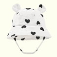 thumbnail image 2 of THDHVS Baby Sun Hat Toddler Infant Summer Sun Protection Fashion Print Outdoor Hat-hat Cute Bear Ears Sunscreen Hat Cap, 2 of 4