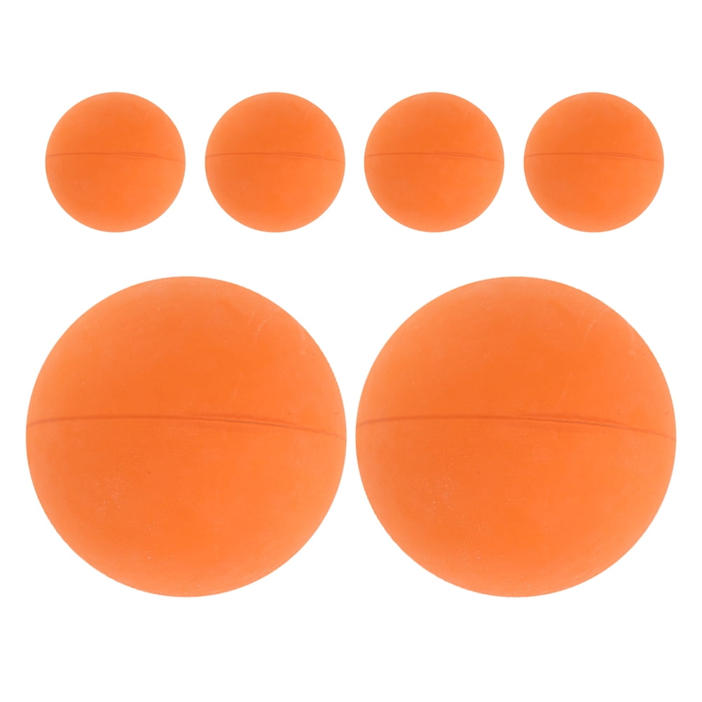 CHICHUMID 6Pcs Orange High Bounce Squash Balls Lightweight Rubber Balls for Sports Training Sessions