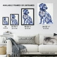 thumbnail image 3 of Artery8 Elegant Labrador Flower Pattern Fur Dog Lover Living Room Unframed Wall Art Print Poster Home Decor Premium, 3 of 3