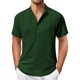 thumbnail image 1 of Vintage Summer Men's T-Shirt Streetwear 3 Buttons Open Fly Loose Clothing Print Short Sleeve T-Shirt L, 1 of 4
