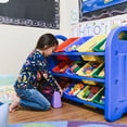 thumbnail image 6 of ECR4Kids 3-Tier Organizer with Bins, Toy Storage, Blue, Assorted, 6 of 12