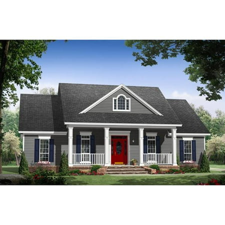 TheHouseDesigners-9185 House Plan with Crawl Space Foundation (5 Printed Sets)
