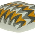 thumbnail image 4 of Parkland Collection Toki Gray and Orange Throw Pillow, 4 of 10