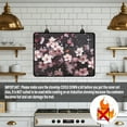 thumbnail image 4 of Renewold Ceramic Glass Stove Top Cover Stove Mat Stove Burner Cover Multipurpose Rubber Desk Saver Pad Washer Dryer Top Cover Range Cover for Counter Top, Cherry Blossom, 4 of 7