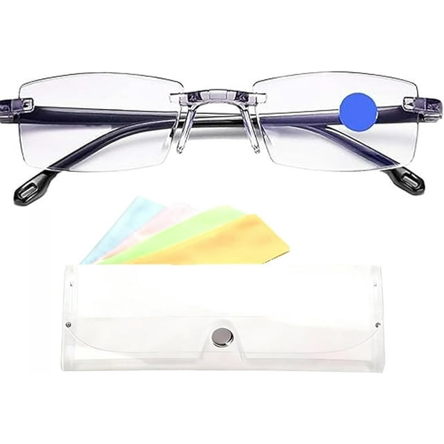 Lunettes Auto-Intelligentes 2026 à Double Mise au Point, Lunettes à Mise au Point Automatique Réglables Bloquant la Lumière Bleue pour Femmes et Hommes