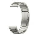 thumbnail image 2 of 22mm Triple Metal Watch Strap Band Replacement Durable Stainless Steel Smart Wristband Accessory for Men Women Universal Fit, 2 of 6