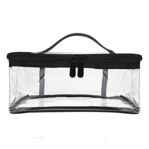 PWFE 2 Pcs Portable Clear Makeup Bag Zipper Waterproof Cosmetics Bag