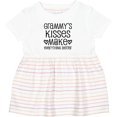 thumbnail image 3 of Inktastic Grammy Kisses for Granddaughter Girls Baby Dress, 3 of 5