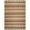 Brown/Multi, variant on SAFAVIEH Montauk Lorenzo Striped Cotton Area Rug, Brown/Multi, 8' x 10'